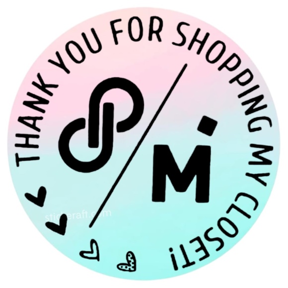 Dual Thank You sticker for small business Poshmark and Mer | packaging supplies - Picture 1 of 15